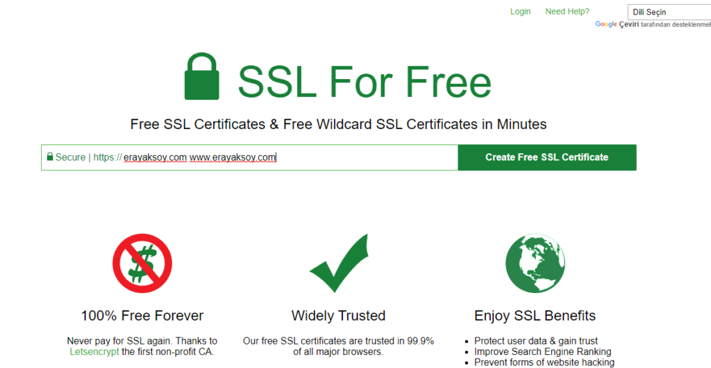 SSL for free 1